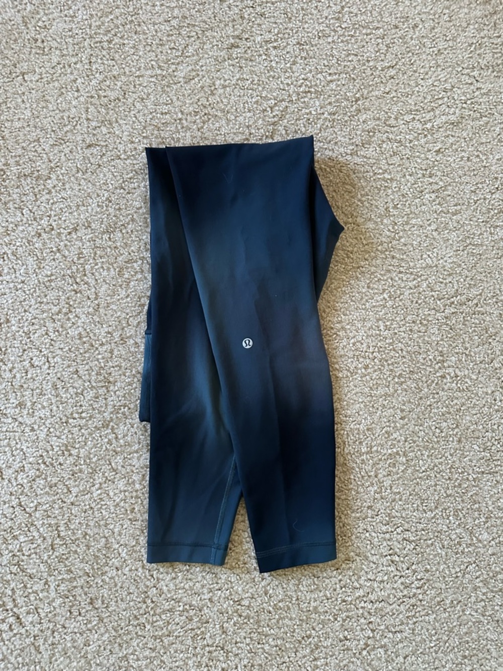 Worn Once Lululemon Midnight Haze Wunder Under HR Leggings Size 10 Inseam 28 - Picture 5 of 5